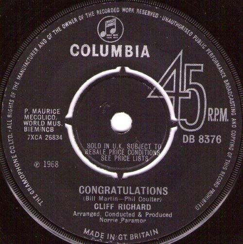Cliff Richard – Congratulations