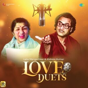 Lata Mangeshkar & Kishore Kumar Love Duets LP vinyl record featuring iconic Bollywood romantic songs