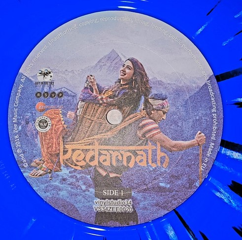 Kedarnath – VS34ZEE0020 – Blue Coloured – New Release Hindi LP Vinyl Record - Image 4