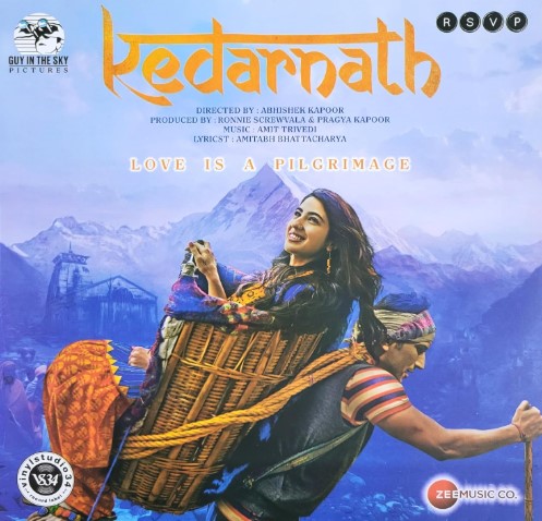Kedarnath – VS34ZEE0020 – Blue Coloured – New Release Hindi LP Vinyl Record